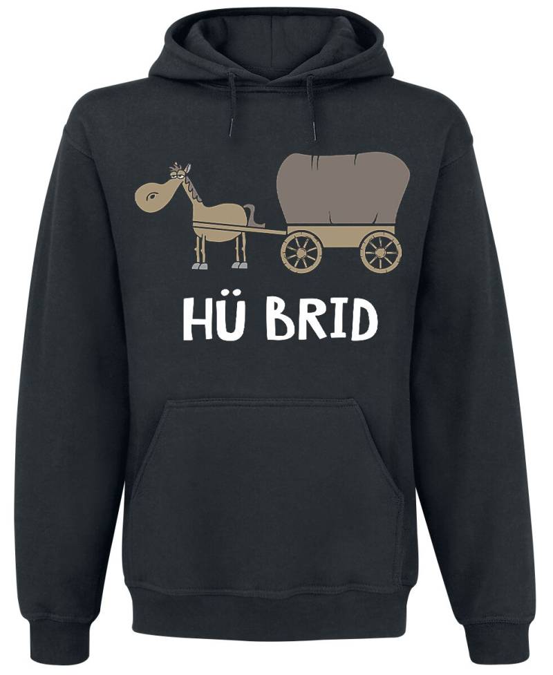 Tierisch Kapuzenpullover - Hü Brid - S bis XXL - für Männer - Größe XXL - schwarz von Tierisch