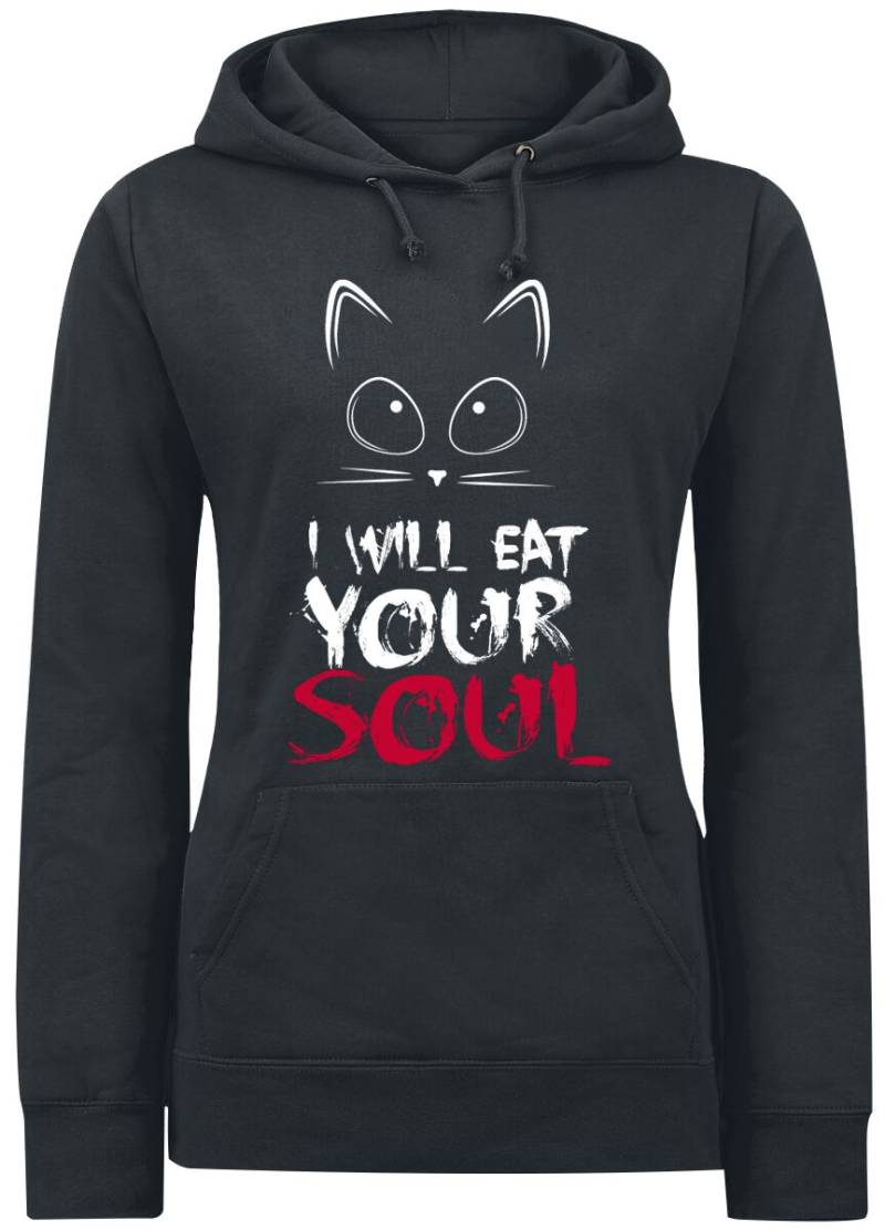 Tierisch Kapuzenpullover - I Will Eat Your Soul - S bis XXL - für Damen - Größe L - schwarz von Tierisch