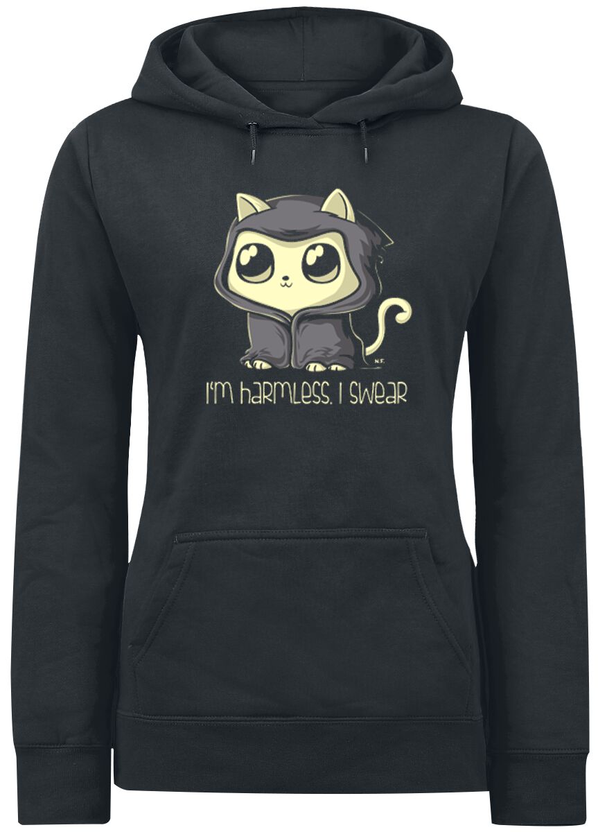 Tierisch Kapuzenpullover - I'm Harmless. I Swear - S bis XXL - für Damen - Größe L - schwarz von Tierisch