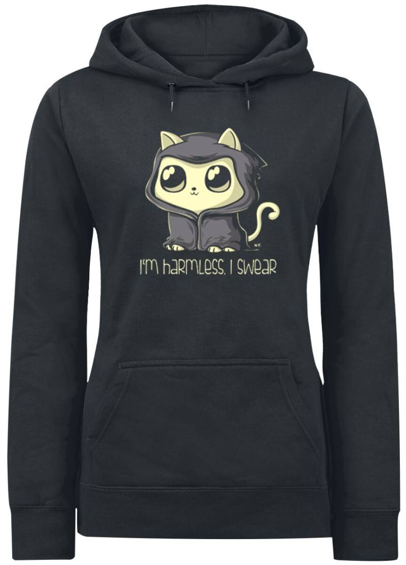Tierisch Kapuzenpullover - I'm Harmless. I Swear - S bis XXL - für Damen - Größe XL - schwarz von Tierisch
