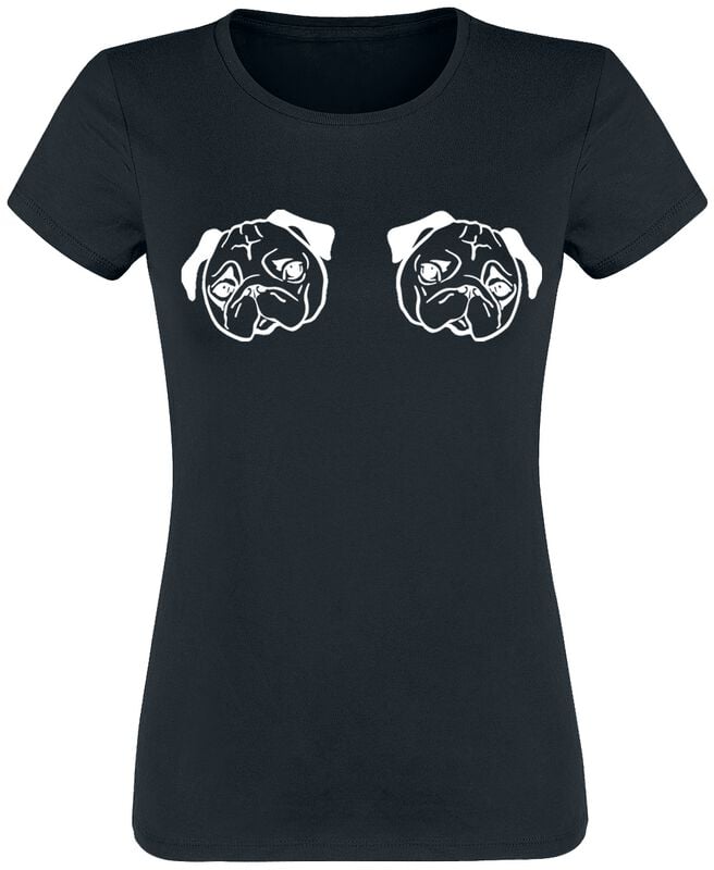 Tierisch Möpse T-Shirt schwarz in S von Tierisch