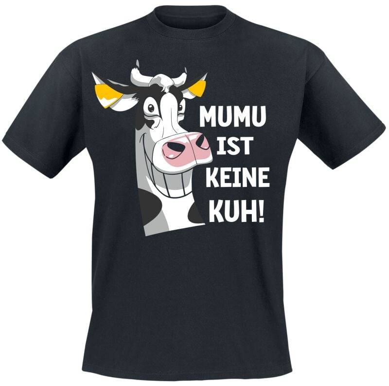 Tierisch Mumu ist keine Kuh! T-Shirt schwarz in XXL von Tierisch