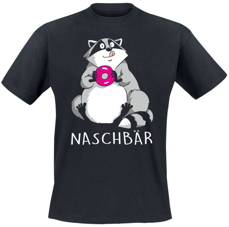 Tierisch Naschbär T-Shirt schwarz in M von Tierisch