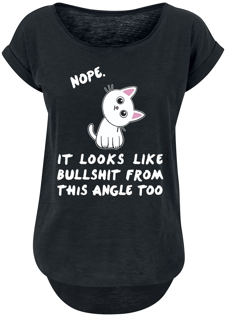 Tierisch Nope. It Looks Like Bullshit From This Angle Too T-Shirt schwarz in XS von Tierisch