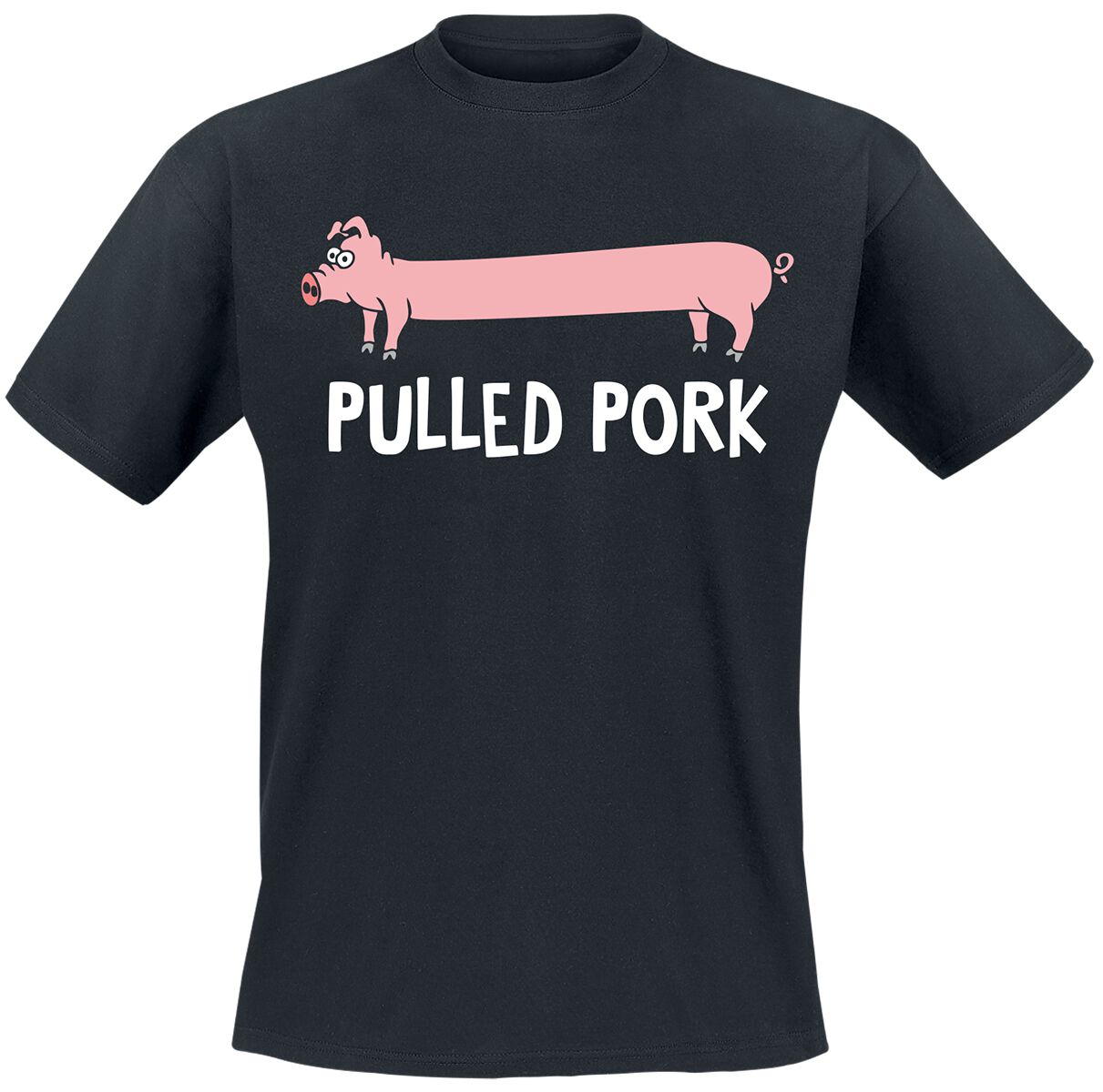 Tierisch Pulled Pork T-Shirt schwarz in XL von Tierisch