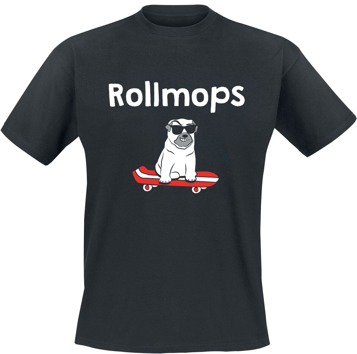 Tierisch Rollmops T-Shirt schwarz in 4XL von Tierisch