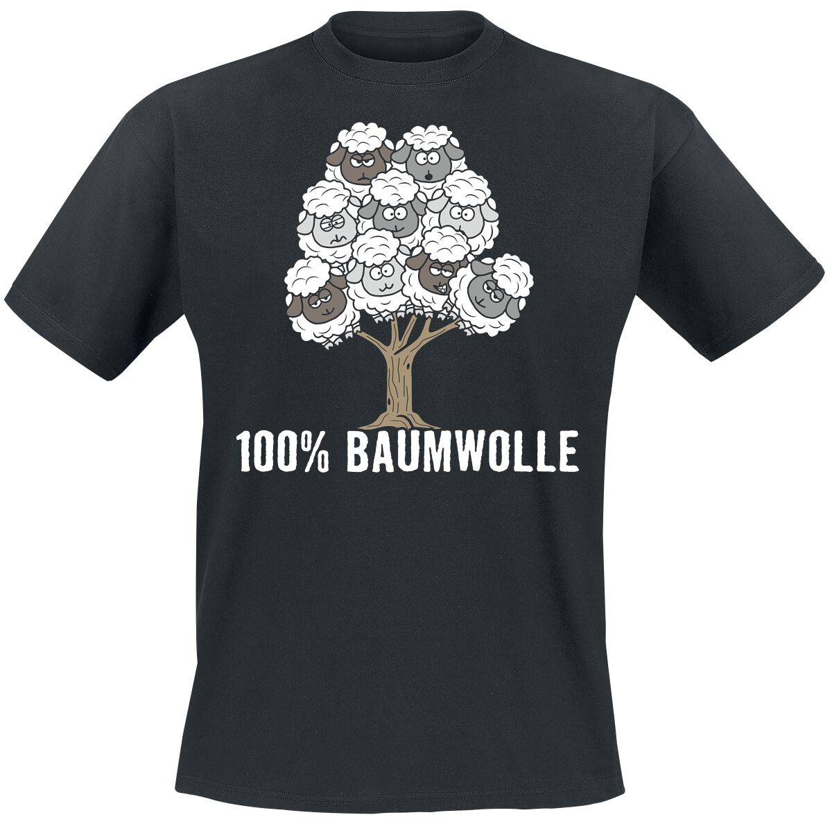Tierisch T-Shirt - 100% Baumwolle - M bis 4XL - für Männer - Größe XL - schwarz von Tierisch