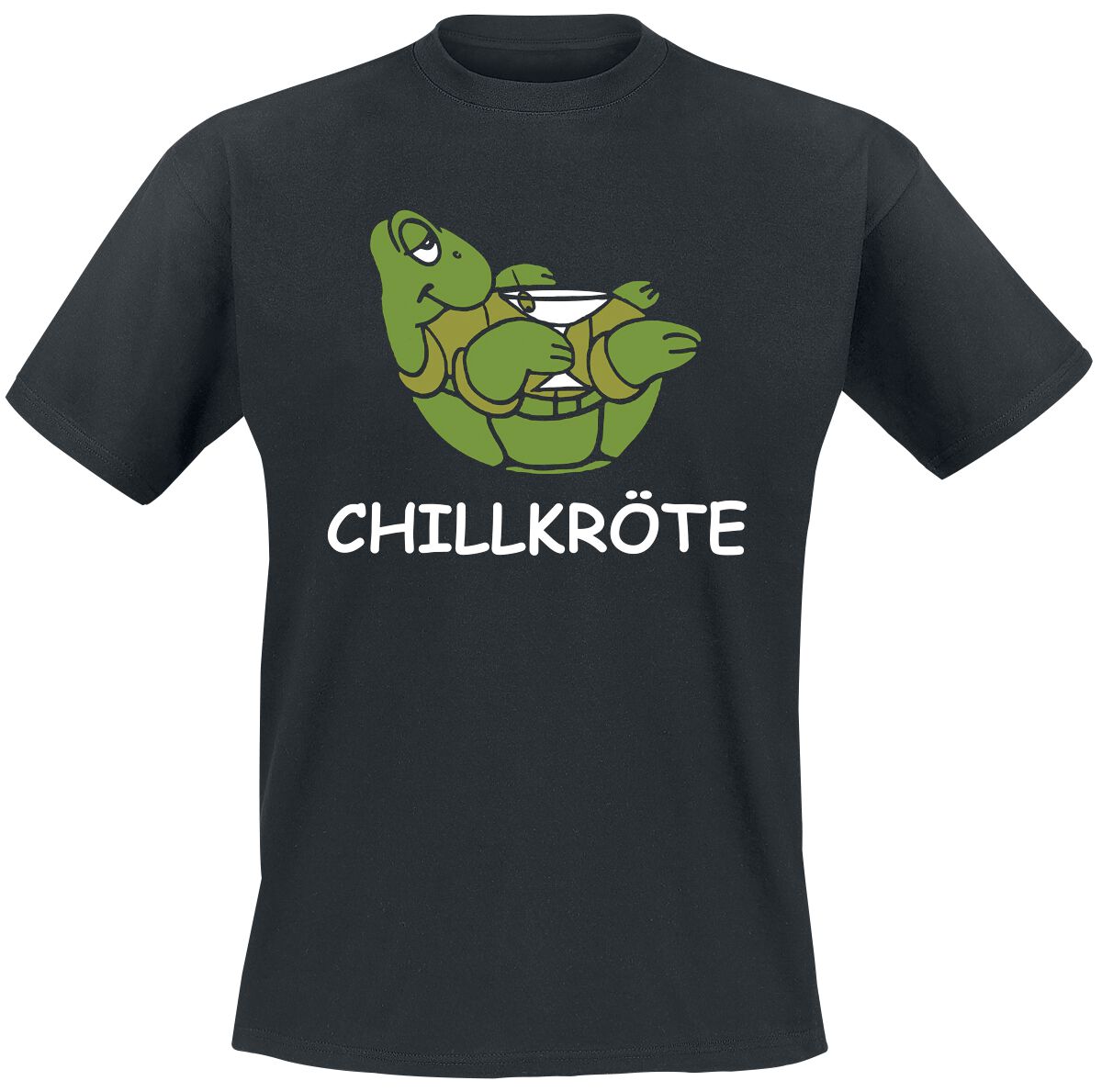 Tierisch T-Shirt - Chillkröte - S bis 3XL - für Männer - Größe XL - schwarz von Tierisch