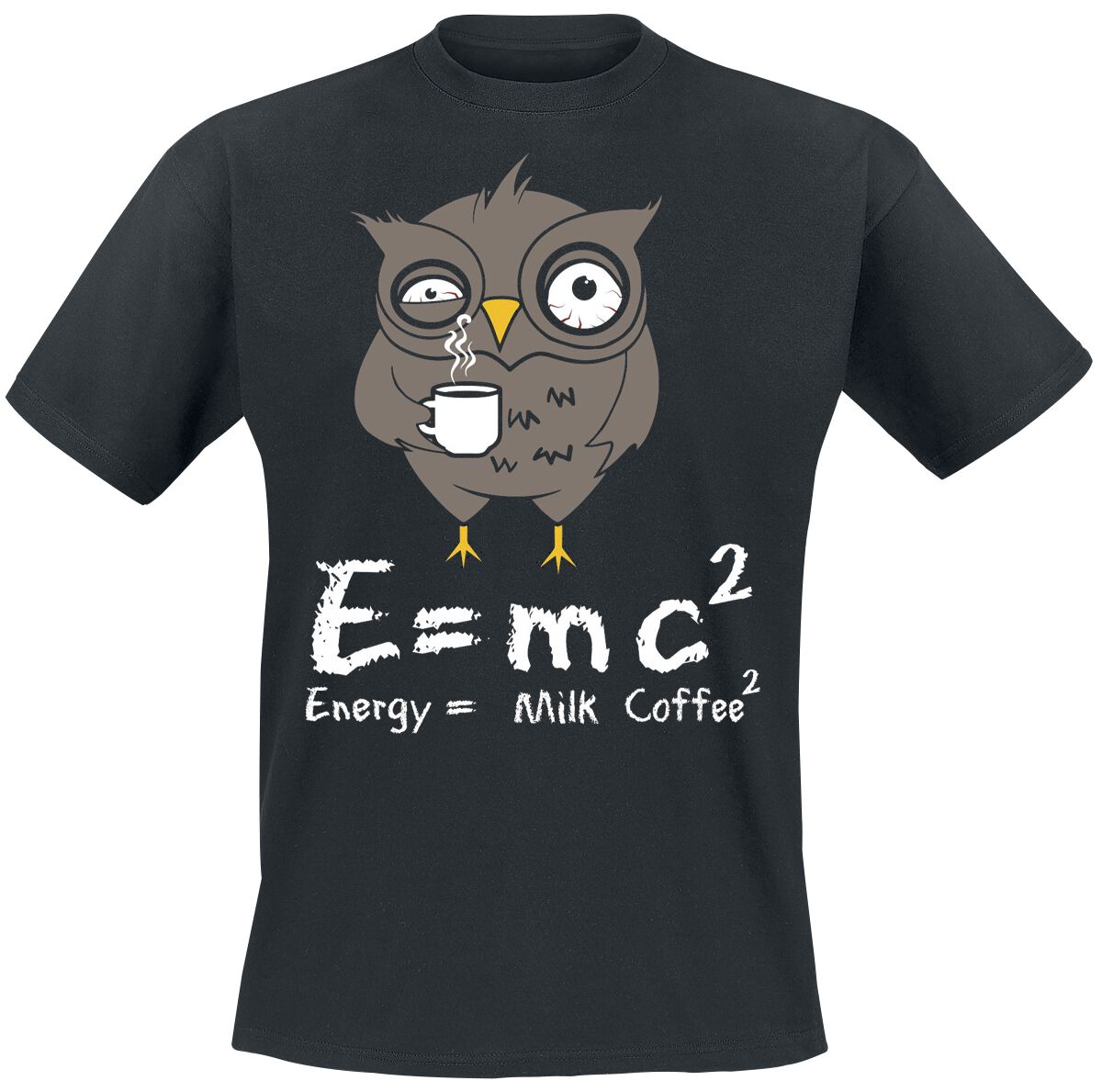 Tierisch T-Shirt - Energy Milk Coffee - S bis 4XL - für Männer - Größe L - schwarz von Tierisch