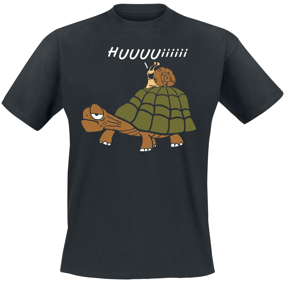 Tierisch T-Shirt - Huuuuiiiiii - M bis L - für Männer - Größe M - schwarz von Tierisch