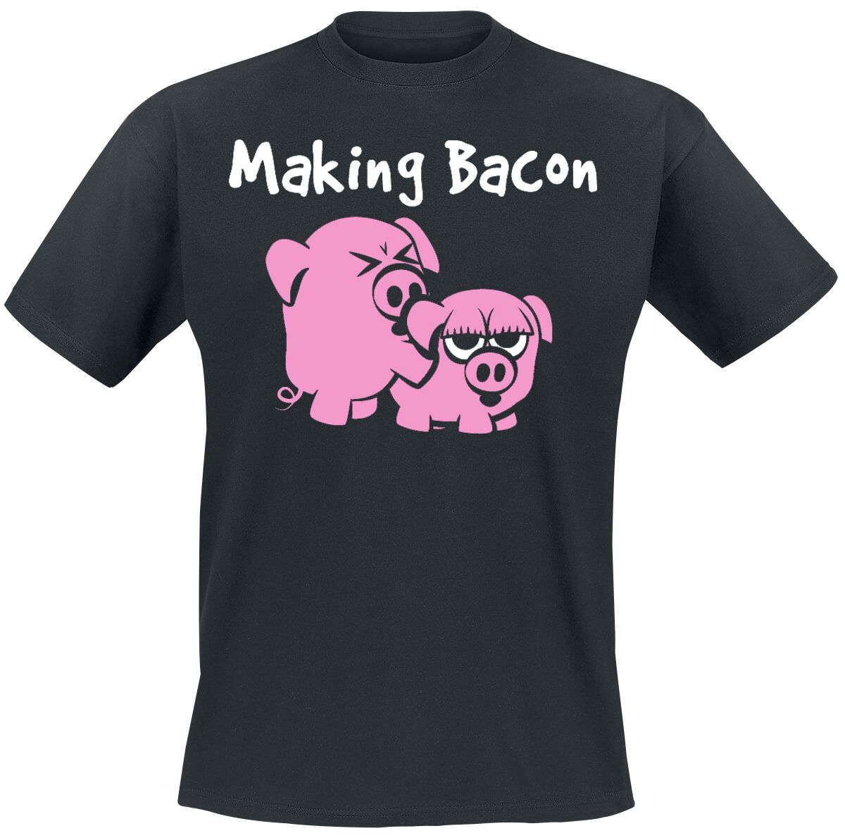 Tierisch T-Shirt - Making Bacon - XL bis 5XL - für Männer - Größe 3XL - schwarz von Tierisch