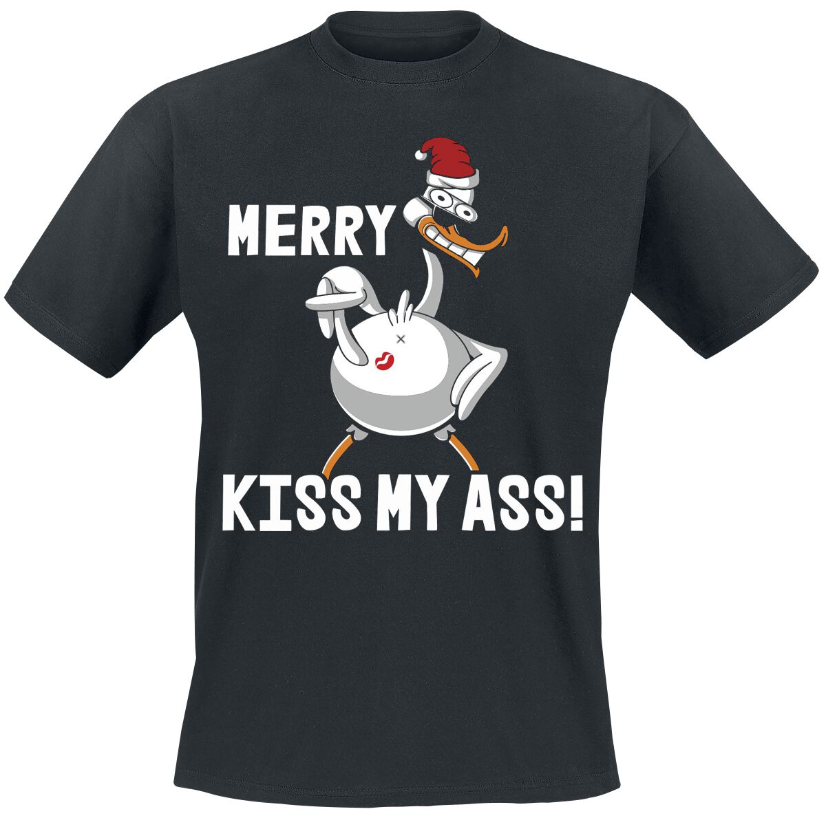 Tierisch T-Shirt - Merry Kiss My Ass! - S bis XXL - für Männer - Größe XXL - schwarz Tierisch T-Shirt - Merry Kiss My Ass! - S bis XXL - für Männer - Größe XXL - schwarz von Tierisch