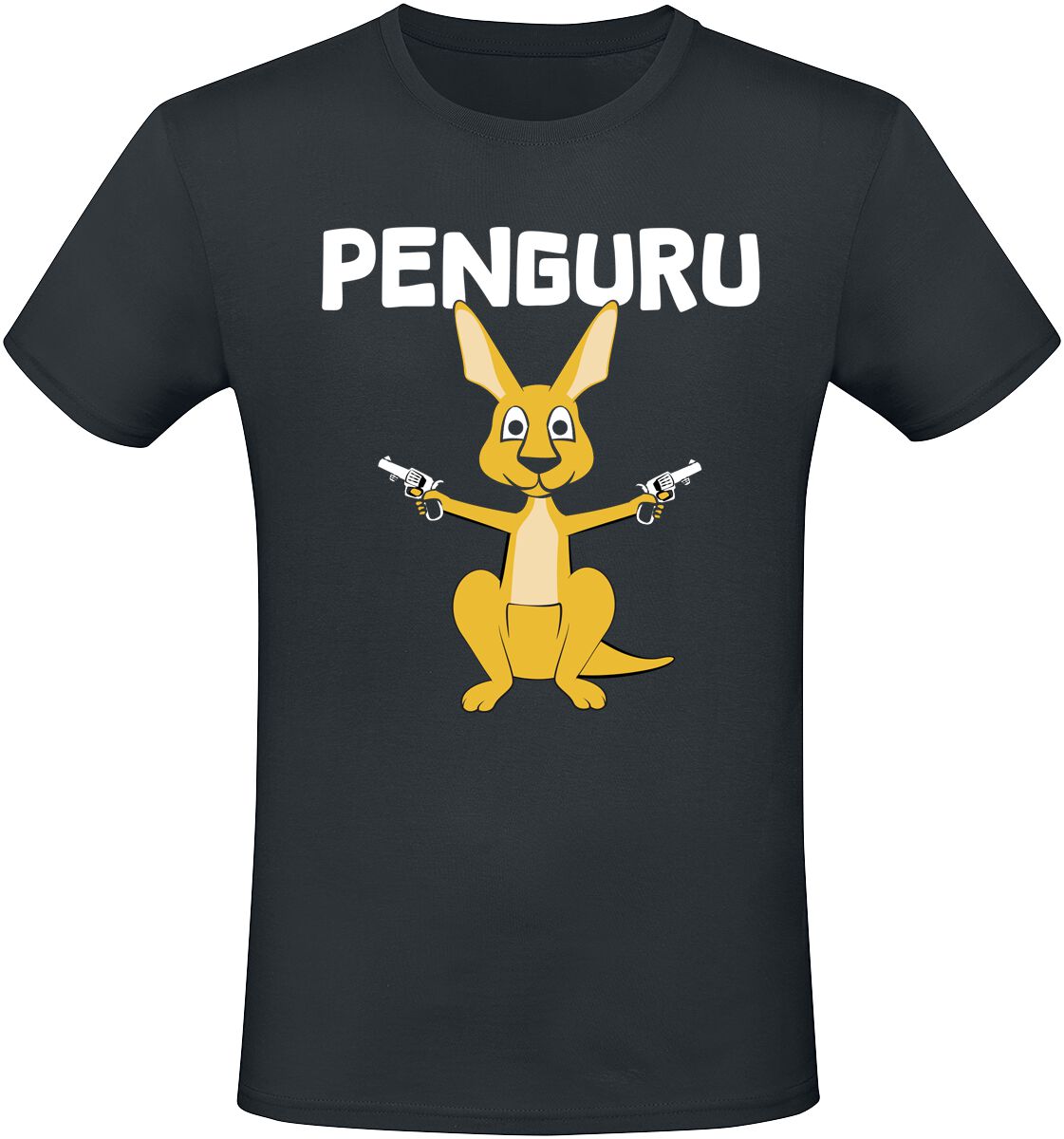 Tierisch T-Shirt - Penguru - M bis 3XL - für Männer - Größe XXL - schwarz von Tierisch