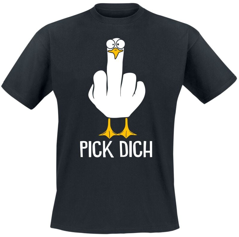 Tierisch T-Shirt - Pick Dich - M bis 3XL - für Männer - Größe XL - schwarz von Tierisch