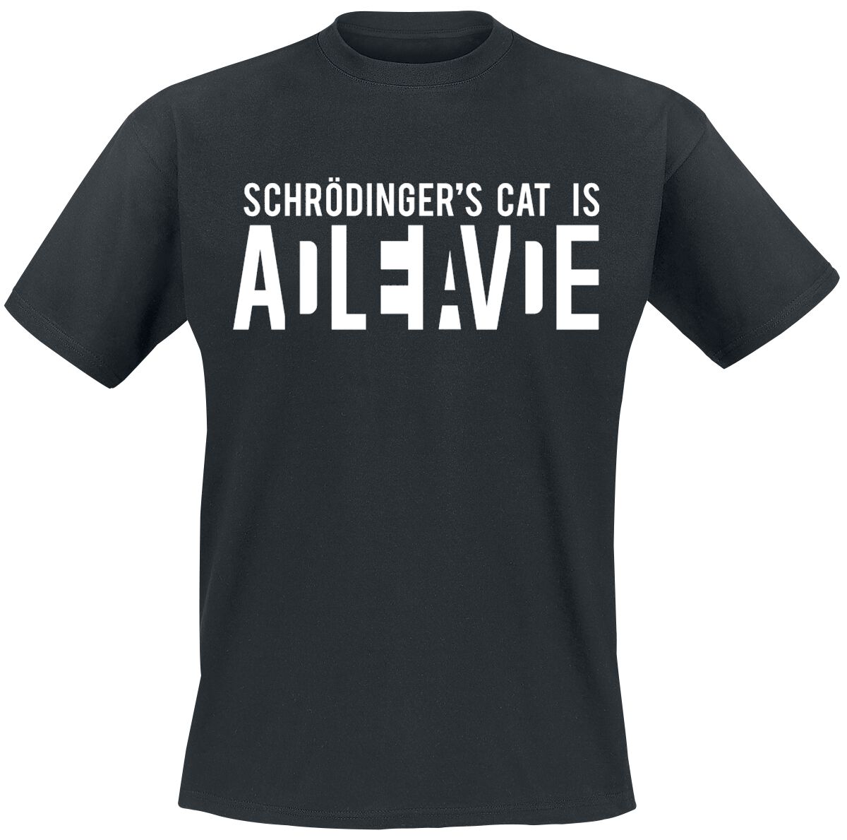 Tierisch T-Shirt - Schrödinger's Cat Is Alive - S bis 5XL - für Männer - Größe S - schwarz von Tierisch