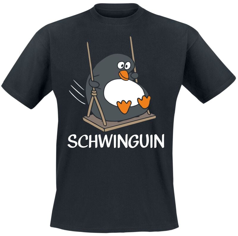 Tierisch T-Shirt - Schwinguin - L bis 5XL - für Männer - Größe 5XL - schwarz von Tierisch