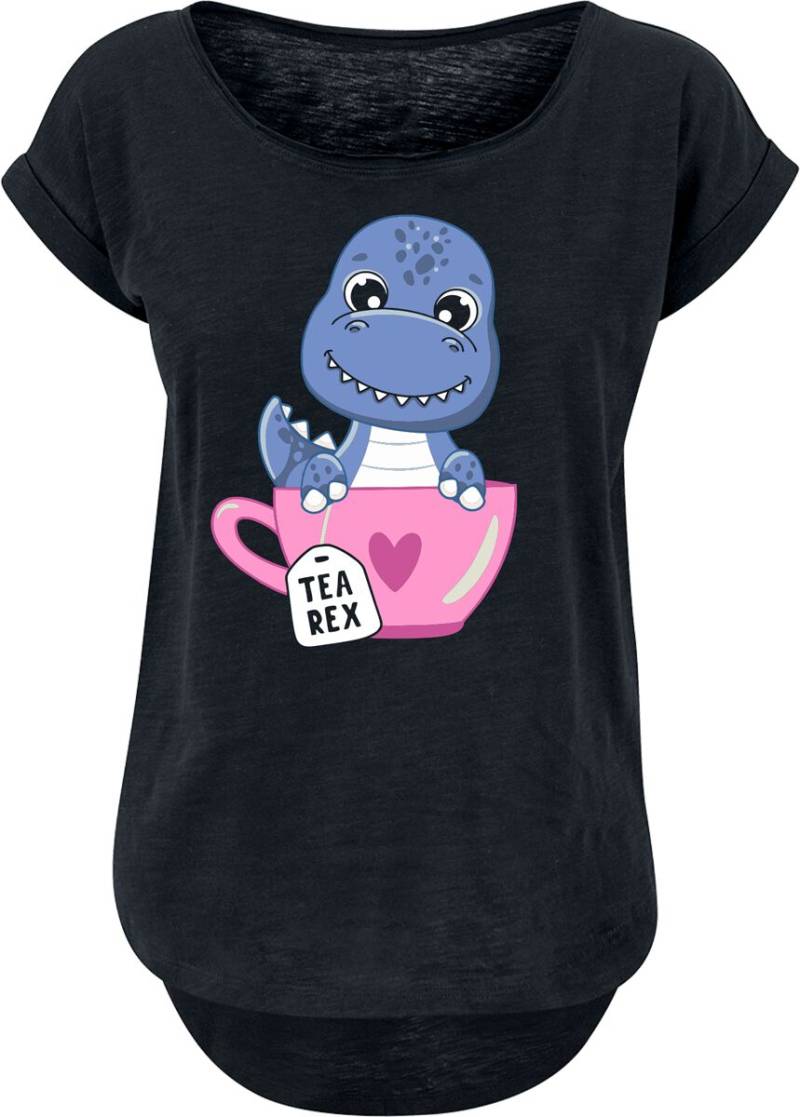 Tierisch Tea Rex T-Shirt schwarz in S von Tierisch