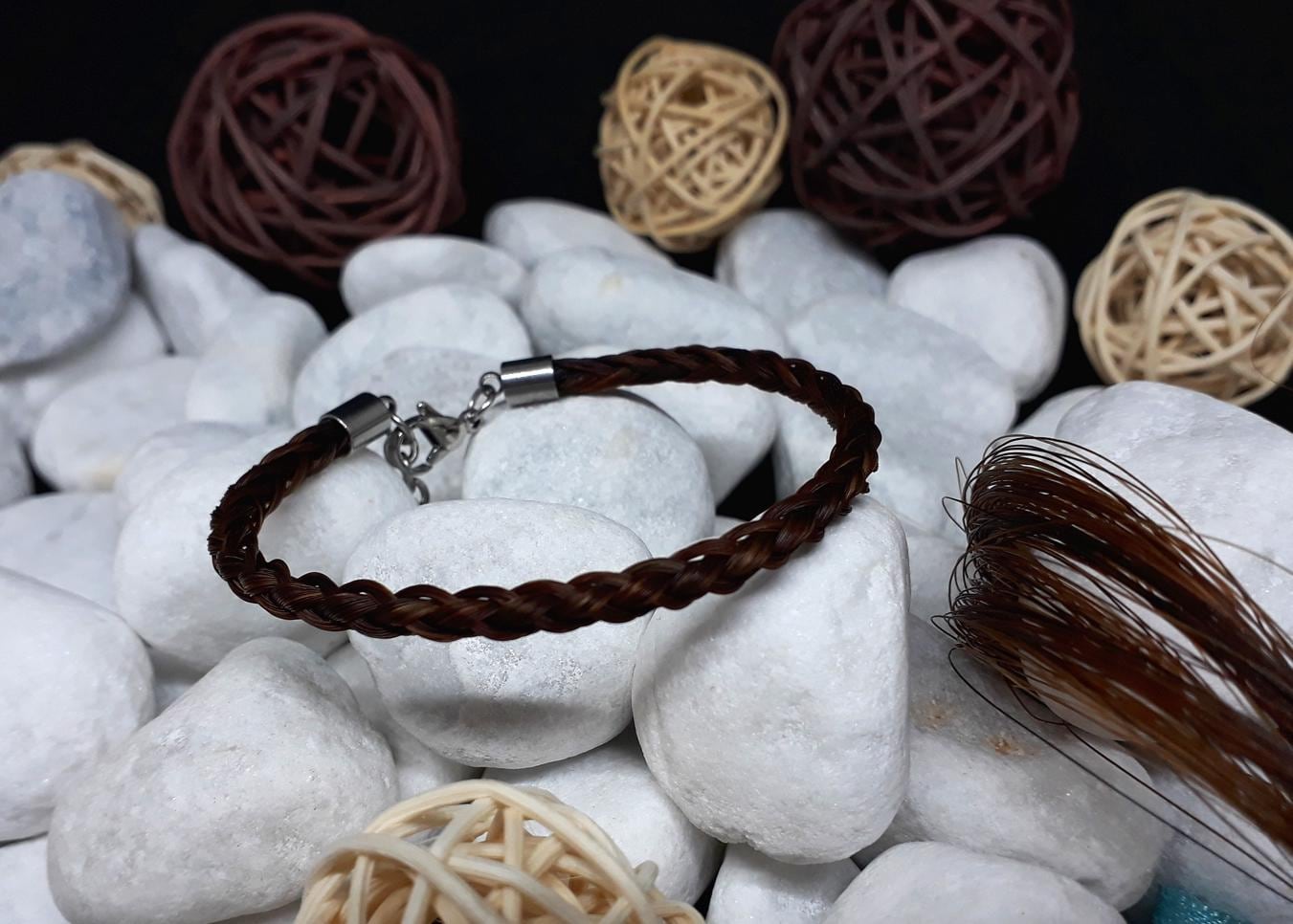 Armband Aus Pferdehaar Reserviert Für Rainer Armband Aus Pferdehaar Reserviert Für Rainer von TierischeKunstwerke1