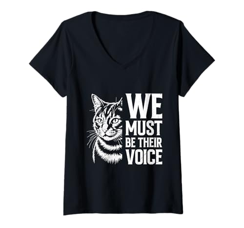 Damen Tierschutz GEBEN SIE IHNEN EINE STIMME Lustig Tierschützer T-Shirt mit V-Ausschnitt Damen Tierschutz GEBEN SIE IHNEN EINE STIMME Lustig Tierschützer T-Shirt mit V-Ausschnitt von Tierschutz Shirt Tierrechte Tierschützer Tierwohl