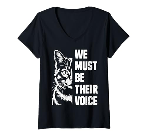 Damen Tierschutz GEBEN SIE IHNEN EINE STIMME Lustig Tierschützer T-Shirt mit V-Ausschnitt Damen Tierschutz GEBEN SIE IHNEN EINE STIMME Lustig Tierschützer T-Shirt mit V-Ausschnitt von Tierschutz Shirt Tierrechte Tierschützer Tierwohl