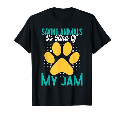 Tierschutz SAVING ANIMALS IS KIND OF MY JAM Tierschützer T-Shirt Tierschutz SAVING ANIMALS IS KIND OF MY JAM Tierschützer T-Shirt von Tierschutz Shirt Tierrechte Tierschützer Tierwohl