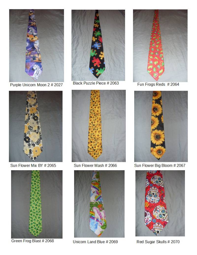 Motiv 7 Einhörner, Autismus, Puzzleteile, Sonnenblumen, Frösche, Sugar Skulls von TiesThatBindStore