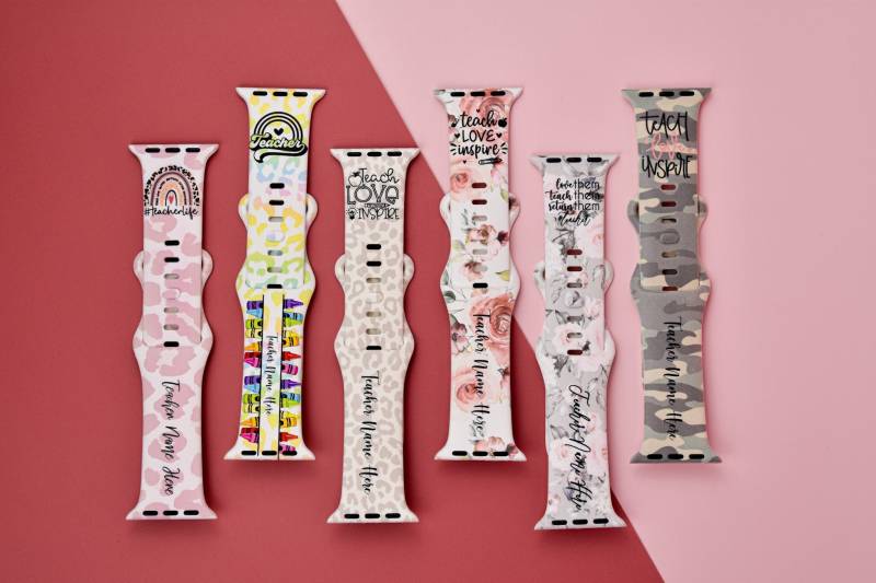 Lehrer Personalisiert Apple Watch Band Fitbit Samsung Garmin von TiffaniLinkDesigns