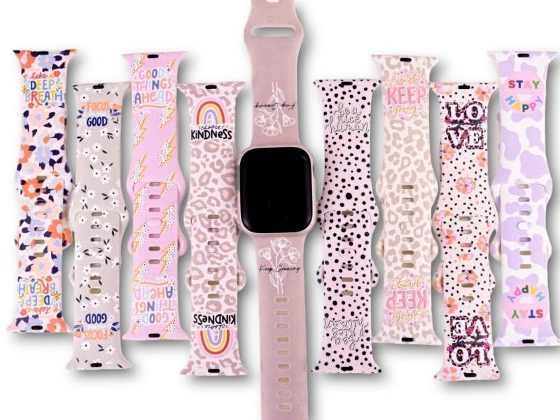 Positive Inspiration Collection Silikon-Armband Passend Für Apple Watch Fitbit Und Samsung Galaxy S5 von TiffaniLinkDesigns