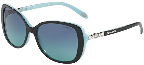 Tiffany & Co. Damen 0TY4121B 80559S 55 Sonnenbrille, Schwarz (Black/Blue/Blueegradient) von Tiffany
