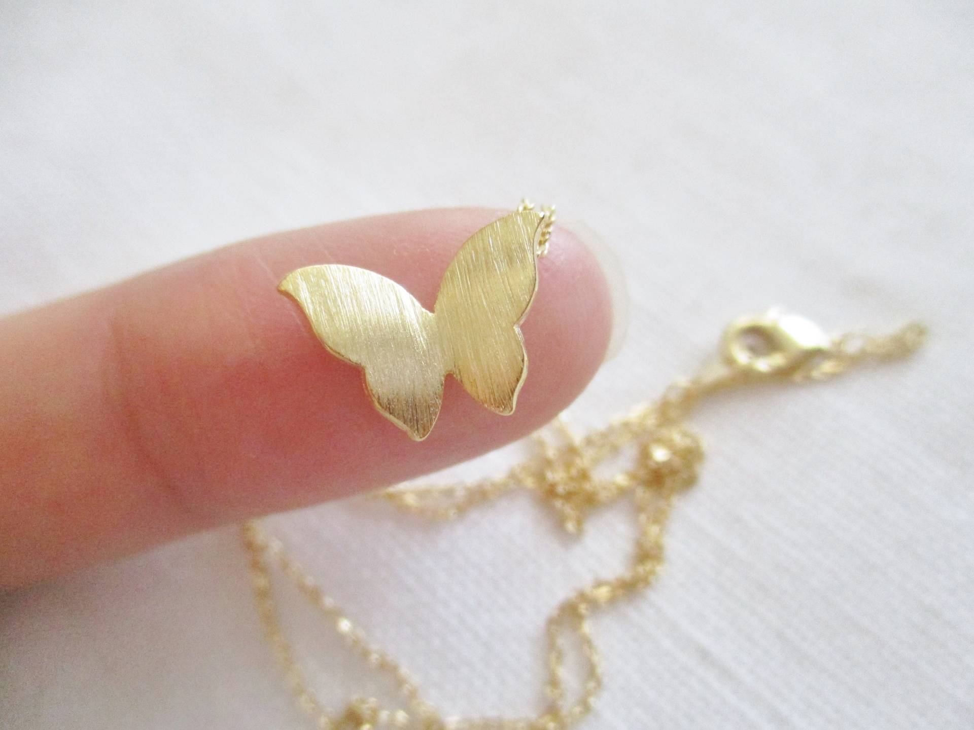 Gold, Silber Oder Roségold Schmetterling Halskette...zierliche Handgemachte Halskette, Jeden Tag, Einfach, Geburtstag Gold, Silber Oder Roségold Schmetterling Halskette...zierliche Handgemachte Halskette, Jeden Tag, Einfach, Geburtstag von TiffanyAvenueBridal