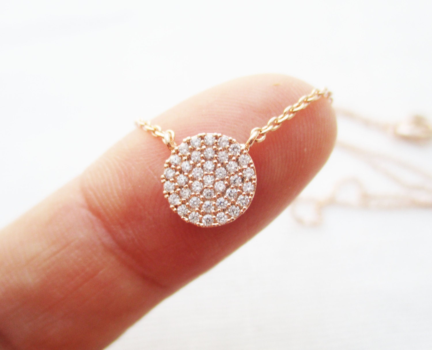 Kleine Gold, Rose Gold Oder Silber Kreis Halskette Mit Zirkonia ..zierliche Halskette, Einfach, Geburtstag, Hochzeit, Brautjungfer Geschenk Kleine Gold, Rose Gold Oder Silber Kreis Halskette Mit Zirkonia ..zierliche Halskette, Einfach, Geburtstag, Hochzeit, Brautjungfer Geschenk von TiffanyAvenueBridal