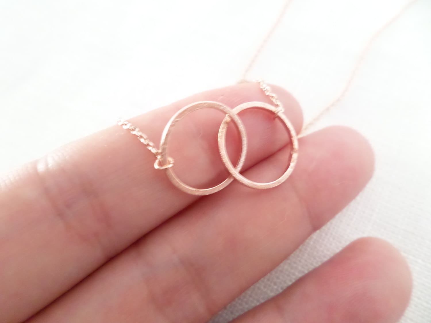 Rose Gold Eternity, Unendlichkeit Halskette Rose Gold Eternity, Unendlichkeit Halskette von TiffanyAvenueBridal