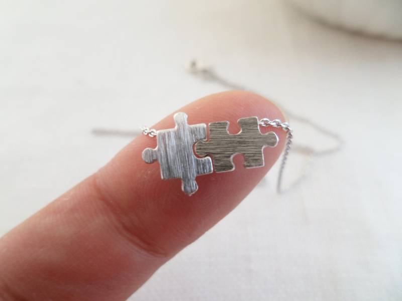 Silber Puzzle Kette...zierlich, Einfach Und Witzig Silber Puzzle Kette...zierlich, Einfach Und Witzig von TiffanyAvenueBridal