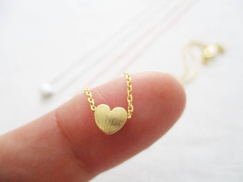 Zierliche Herz Kette in Gold, Rosegold Oder Silber...zierliche Handgemachte Zierliche Herz Kette in Gold, Rosegold Oder Silber...zierliche Handgemachte von TiffanyAvenueBridal