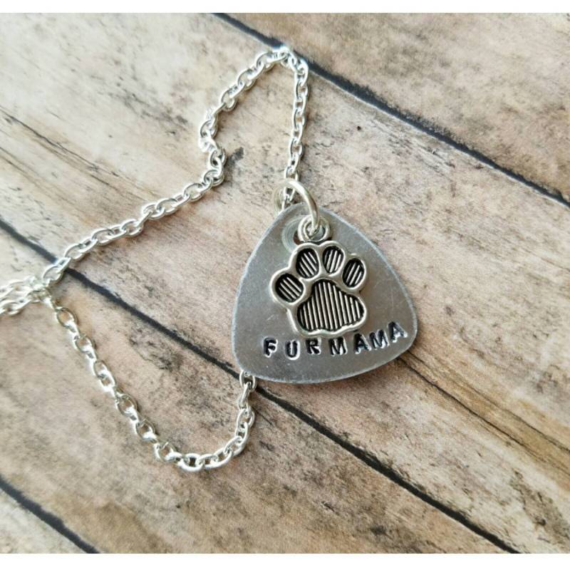 Furmama Kette Handgestempelter Hundepfoten Abdruck Charm von TiffanyTwists