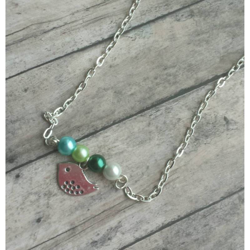 Personalisierte Geburtsstein Vogel Halskette Personalisierter Mutter Schmuck von TiffanyTwists