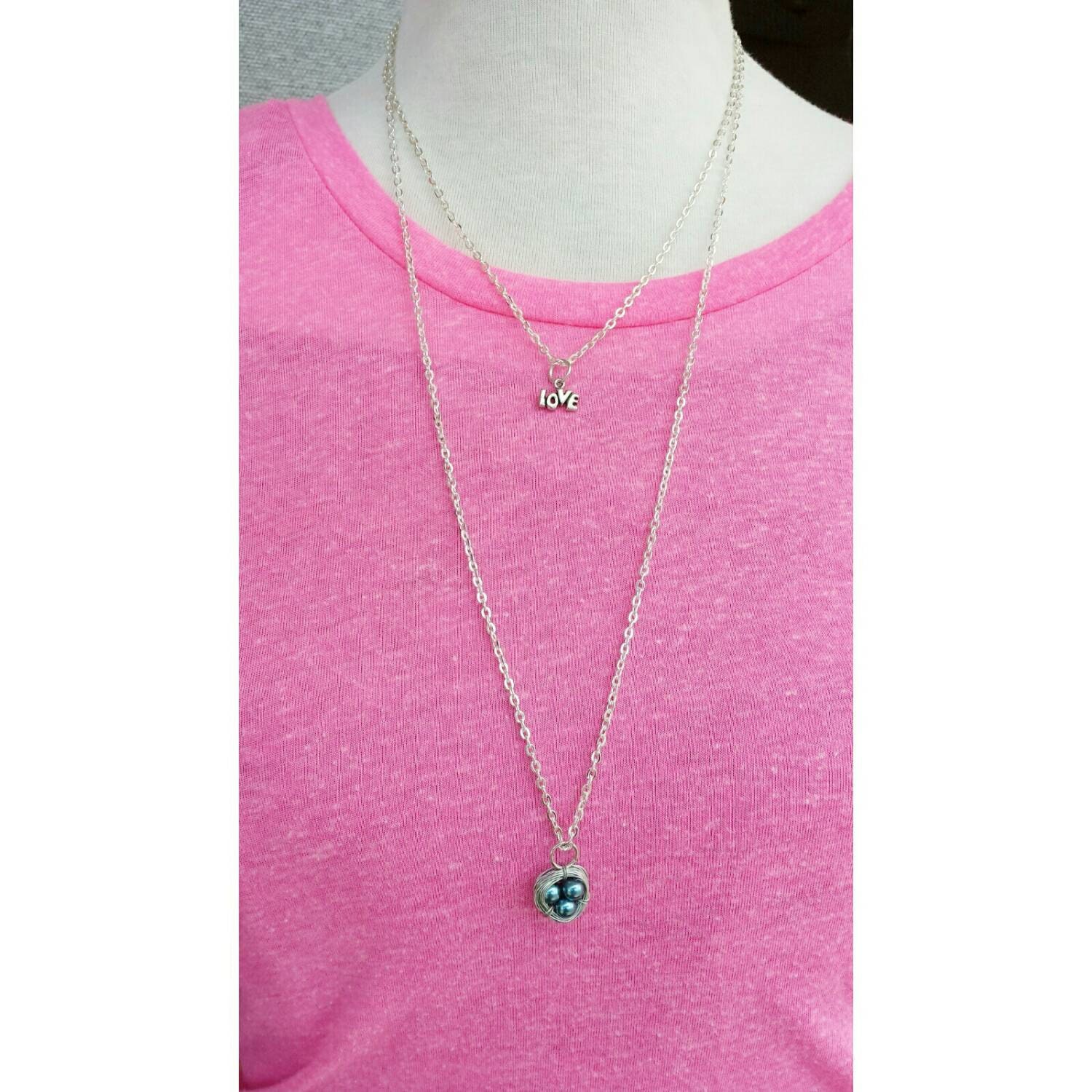 Personalisierte Vogelnest Halskette Benutzerdefinierte Stammbaum Mutter Geschenk von TiffanyTwists