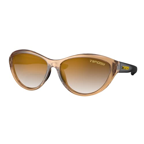 Tifosi Unisex Shirley 1 Gläsern Crystal Brown Sonnenbrille, Kristallbraun und Onyx von Tifosi