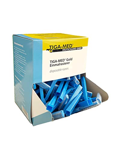 Einmalrasierer Einwegrasierer einschneidig TOP 500 Stück Original Tiga-Med Qualität Einmal Rasierer von Tiga-Med