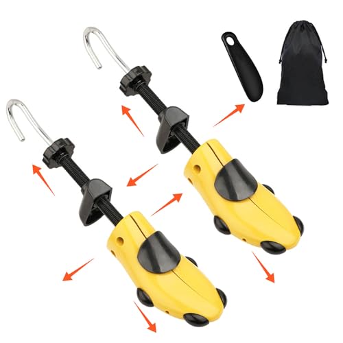 Tigcent Schuhspanner Damen Herren Schuhdehner, Schuhspanner Schuhweiter für Einstellbare Länge und Breite mit Schuhlöffel (36-41) von Tigcent