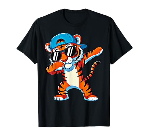 Niedlicher Dabbing Tiger Kinder Männer Kleinkind Jungen Tier Wildkatzen T-Shirt Niedlicher Dabbing Tiger Kinder Männer Kleinkind Jungen Tier Wildkatzen T-Shirt von Tiger Clothes Childrens - Cool Toddler Apparel