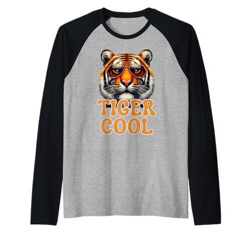 The Real Cool Tiger Geburtstags-T-Shirt für Jungen, gestreifte Sonnenbrille Raglan The Real Cool Tiger Geburtstags-T-Shirt für Jungen, gestreifte Sonnenbrille Raglan von Tiger Cool Striped Animal Theme Party Designs