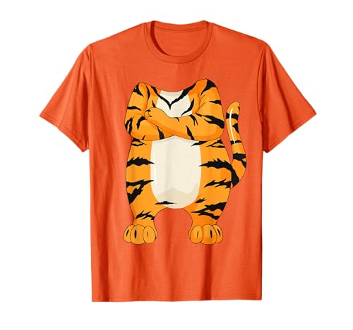 Tiger Shirt Erwachsene Männer Frauen Kinder Tiger Body Kostüm T-Shirt von Tiger Costume Shirts
