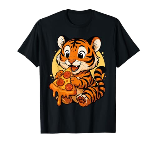 Lustiger Tiger isst Pizza Grafik Jungen Mädchen Tiger Lover T-Shirt Lustiger Tiger isst Pizza Grafik Jungen Mädchen Tiger Lover T-Shirt von Tiger Eating Pizza Graphic Design
