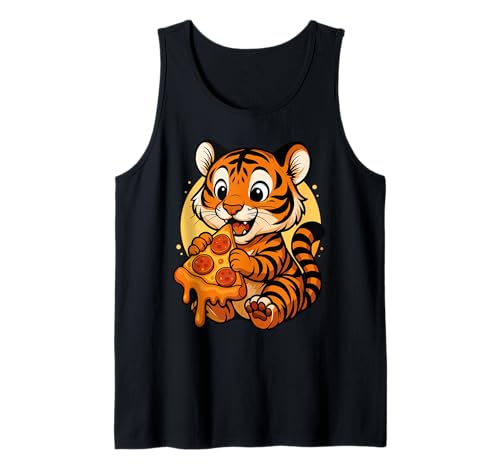 Lustiger Tiger isst Pizza Grafik Jungen Mädchen Tiger Lover Tank Top Lustiger Tiger isst Pizza Grafik Jungen Mädchen Tiger Lover Tank Top von Tiger Eating Pizza Graphic Design