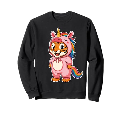 Kawaii Tiger im Einhorn Kostüm für Mädchen Kinder Einhorn Liebhaber Sweatshirt Kawaii Tiger im Einhorn Kostüm für Mädchen Kinder Einhorn Liebhaber Sweatshirt von Tiger In Unicorn Costume Kawaii Design