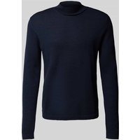 Tiger Of Sweden Strickpullover aus Wolle mit Stehkragen Modell 'Tern' in Marine, Größe XL von Tiger Of Sweden