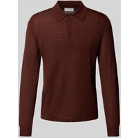 Tiger Of Sweden Strickpullover mit Kentkragen in Bordeaux, Größe L von Tiger Of Sweden