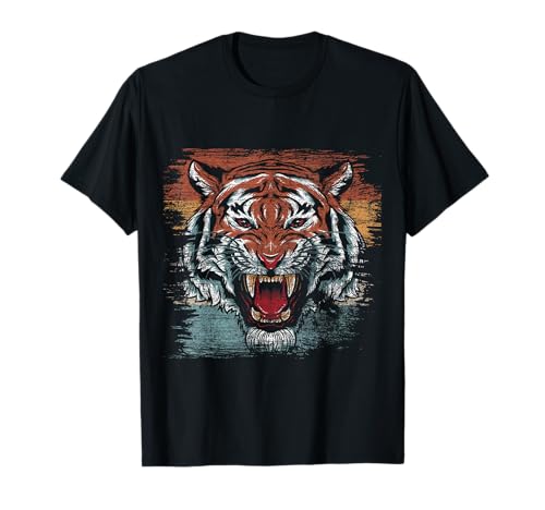 Katze Tiermotiv Geschenk Katzen Tiger T-Shirt von Tiger T-Shirts