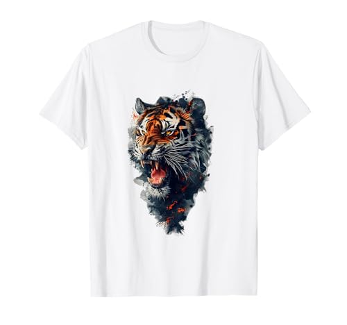 Vintage Tigers Herren, Tiger Frauen Liebhaber für Jugendliche und Mädchen T-Shirt von Tiger shirt for men, tiger shirt for kids and boys